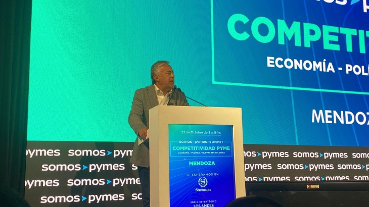 Cornejo cerró el encuentro Somos Pyme con un llamado a ratificar el modelo económico de Milei